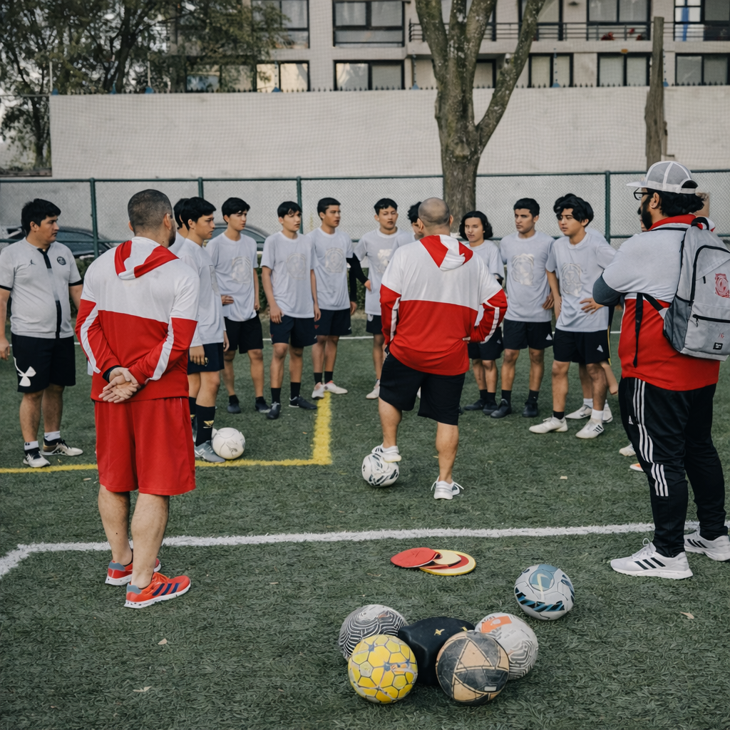 A Small Group of Soccer Players